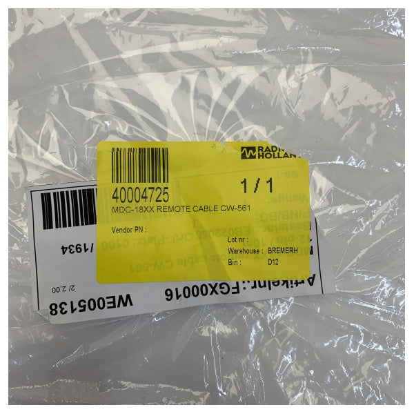 Koden CW-561 Fernanzeige-Verbindungskabel Schwarz 