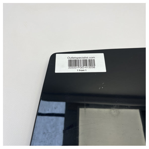 Riva musta päällystetty näyttöpaneeli 740 x 580 mm - 413258 - 413258