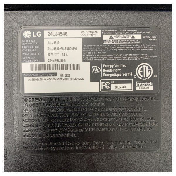 24-инчов HD LED телевизор 24LJ4540 на LG - компактен телевизор за кораби и лодки