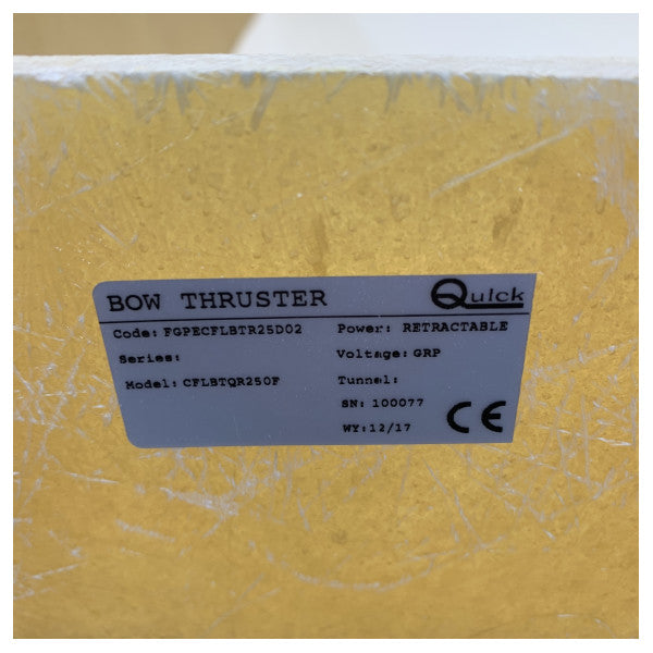 Quick BTQR240-140 GRP Bowthruster Costruzzjoni Flangijiet 