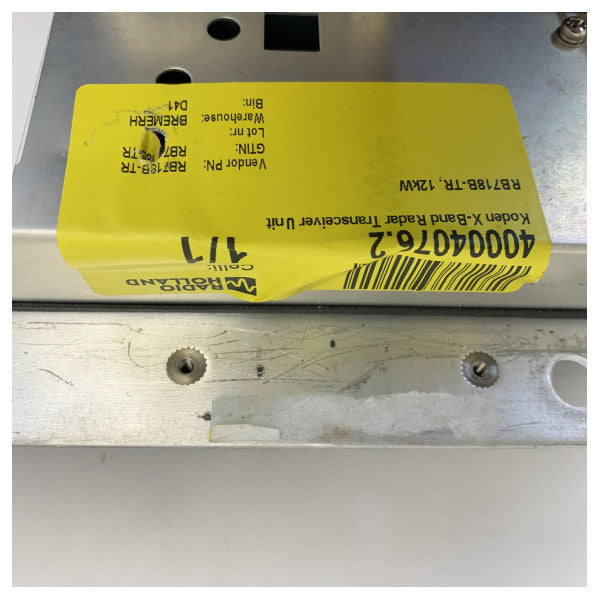 Unidad de transceptor de radar JRC X-Band - RB718B-TR 12 kW 