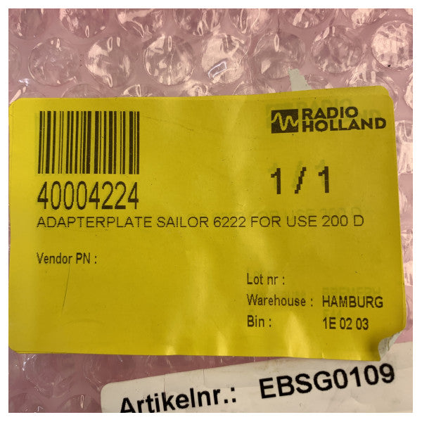 لوحة محول تركيب عالمية Sailor لسايلور 6222 لاستخدام وحدة التحكم البحرية 200 D 