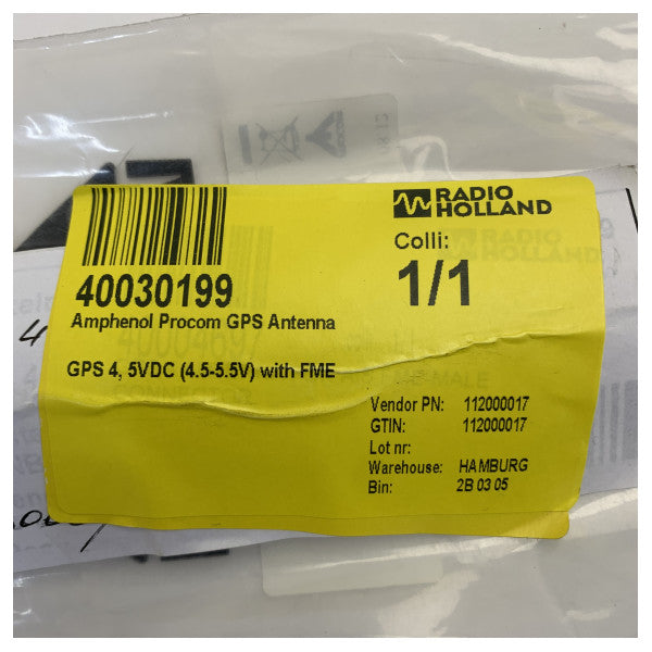 Antenne GPS Amphenol Procom 4 pour le système de navigation par satellite Navstar GPS 