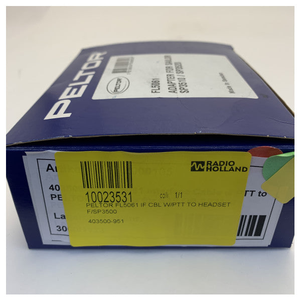 Peltor FL5061 -liitäntäkaapeli PTT:llä Sailor SP3510 ja SP3520 -kuulokkeelle 