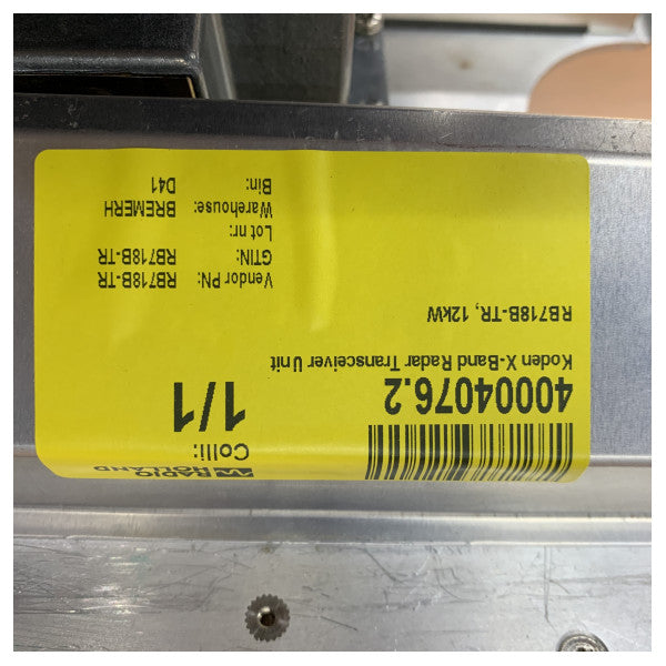 Koden X-band radar transceiver enhed RB718B-TR 