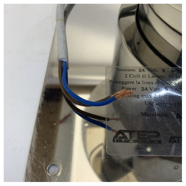 ATEP Elettriku Tabella Pedestal AISI316 H690-H340 3 stadji - 24V - 20.18898B/INOX 