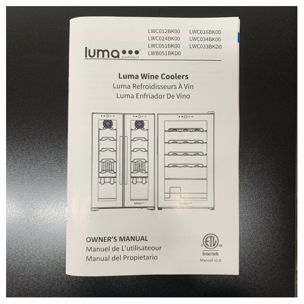 Luma Comfort 12 φιάλες Ψυγείο Κρασιού - PVZB 15-9CR 