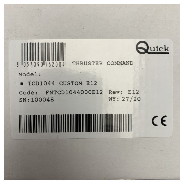 Nopea TCD1044 Kaksoisjoystick-ohjain keula- ja perän työntövoimalaitteille