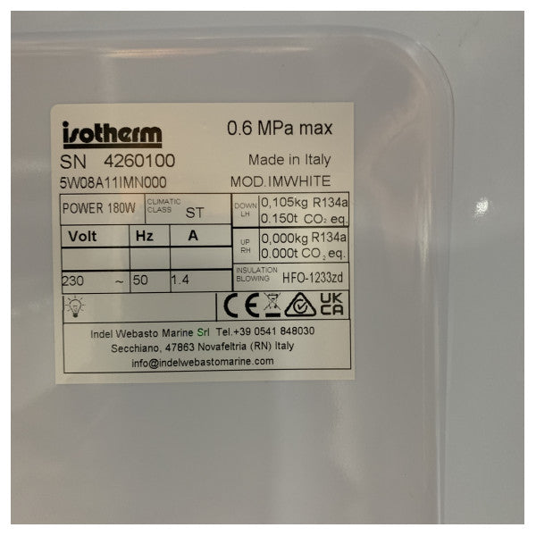 صانع الثلج البحري المصنوع من الفولاذ المقاوم للصدأ Isotherm Ice Drink 230V - 5W08A11IMN000 