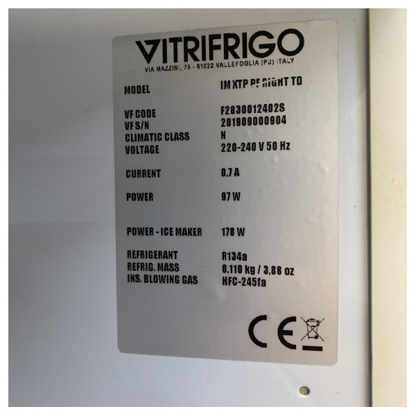 Vitrifrigo IM XTP Rakenne Ruostumaton Teräs Merijäähdyttimen 230V - F2830012402S 