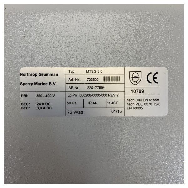 Northrop Grumman - Fonte de Alimentação Sperry Gyro 060208-0000-000 