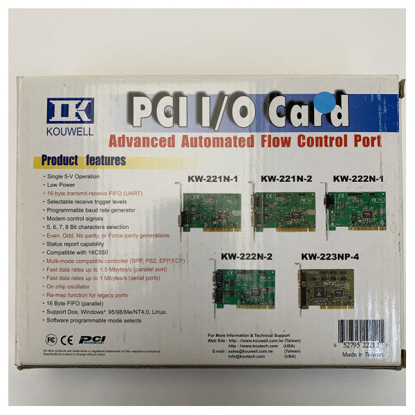 16-bitowa karta szeregowa ISA z 2 portami RS-232 - KW-222N-2 