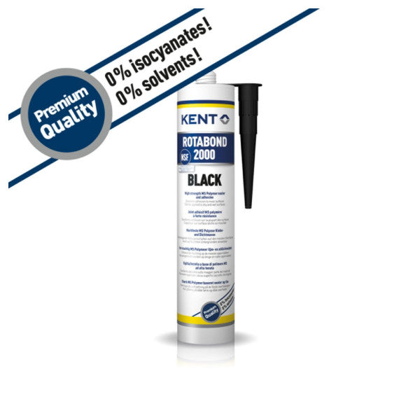 Kent Rotabond 2000 Svart MS-Polymer Kit 290ml 