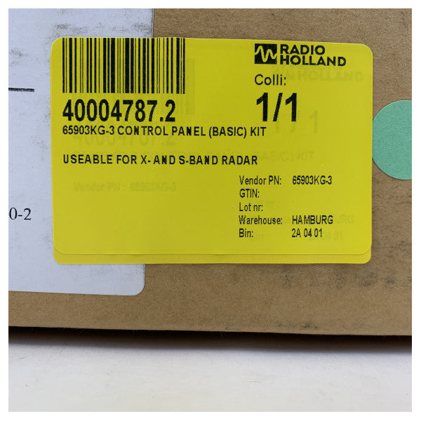 Northrop Sperry Radar Kontrollpanel för X-Band och S-Band System - 65903KG-3 