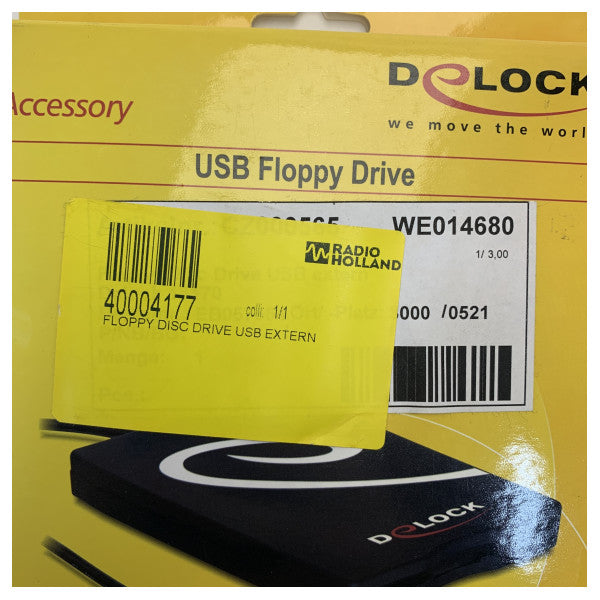 DeLOCK External USB Floppy Drive 3.5 Inch 1.44MB FDD Reader for Windows & Mac