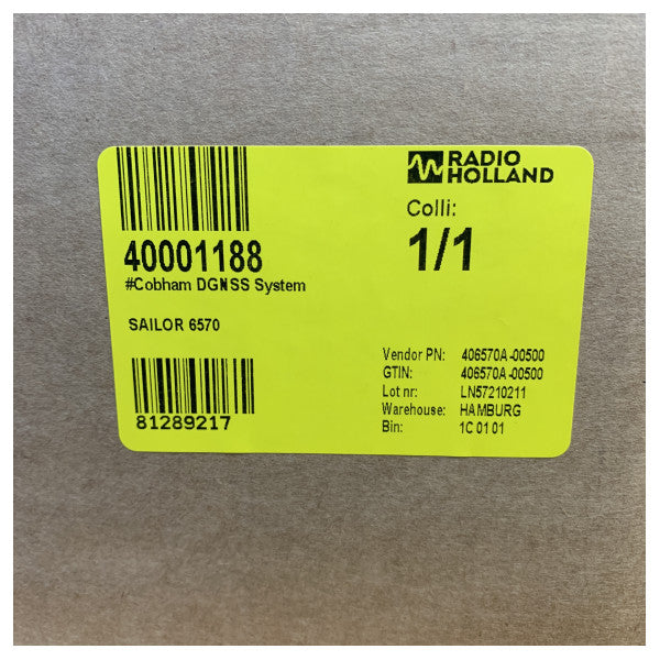 Cobham Sailor 6570 DGNSS-järjestelmän viestintäjärjestelmä 