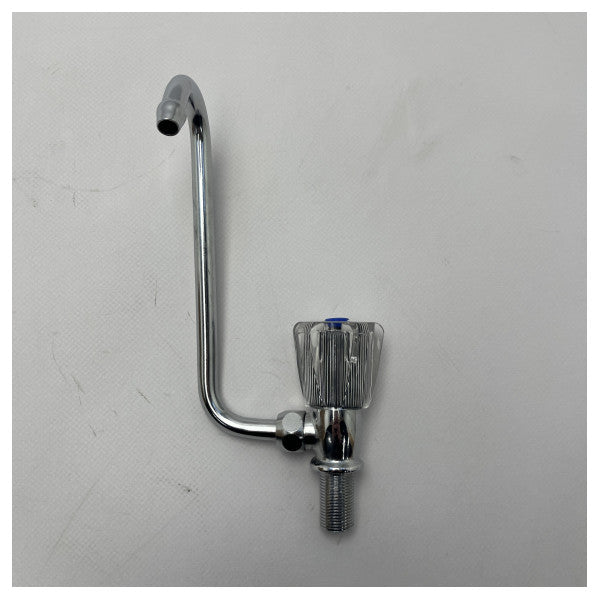 Miscelatore marino monocomando per acqua fredda RM1500 - Rubinetto cromato resistente per imbarcazioni e ambienti salini