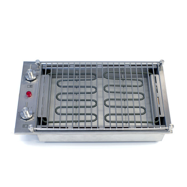 TechImpex Powergrill Edelstahl Doppelbootgrill 230 V - Pcrbar353230