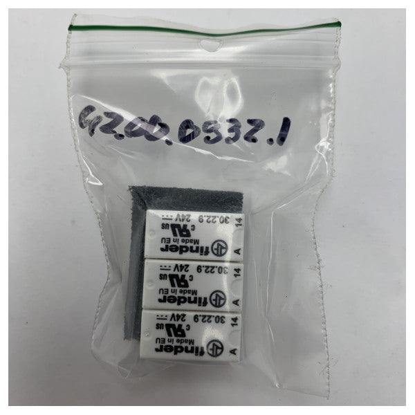 24V DC Marine Relay 2x C/O Dilmount - Holdbar kompakt elektrisk komponent til skibe - MR30229024