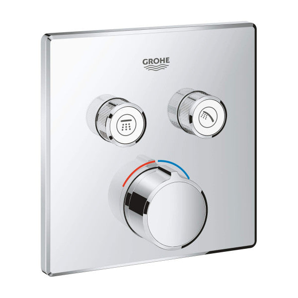 Grohe SmartControl vattenflödeskontrollpanel 29148000 � Hållbar utsida i krom och mässing för båtar och yachter