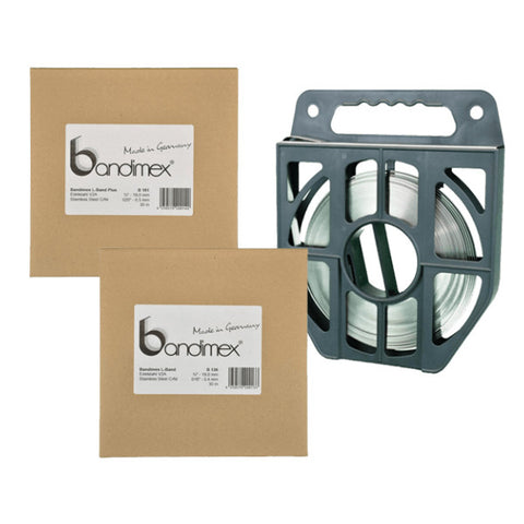 Bandimex неръждаема стомана L-kembland 19mm x 0.40mm Устойчив на корозия 30m Roll