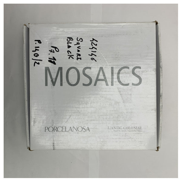 Porcelanosa Tono-111 Effet mosaïque carré noir 30x30cm