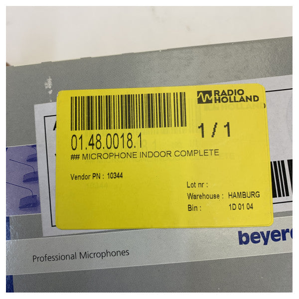 Beyerdynamic MPC 65 VC Professional Marine Microphone for Indoor Ship Communication 