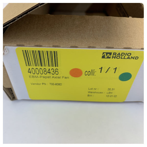 مروحة محورية EBM Papst 600N 12V - 700-9262 