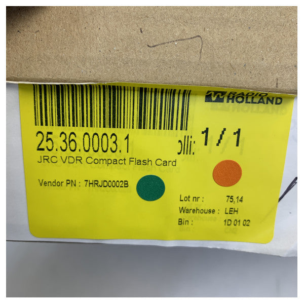 JRC 7HRJD0002B VDR Compact Flash -kortti JCY-1800:lle ja S-VDR JCY-1850:lle 