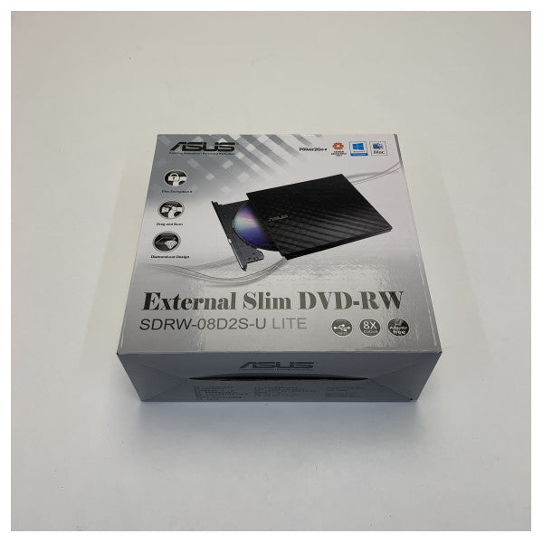 Lecteur DVD RW externe USB slim Asus - SDRW-08D2S-U 