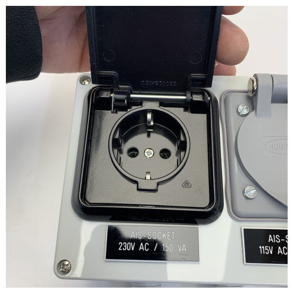 Wtyczka pilota AIS i skrzynka gniazdka sieciowego 230 / 115V 