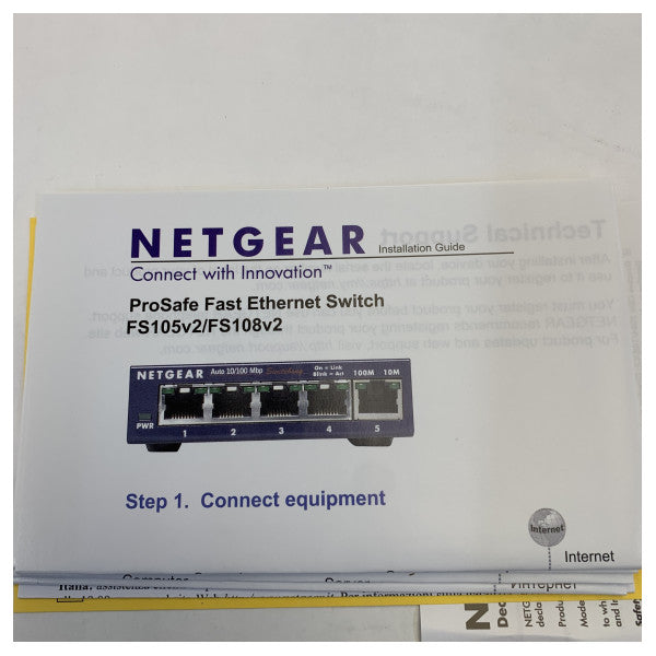Netgear 5 portlu 10/100 Hızlı Ethernet Yönetilmeyen Anahtar 