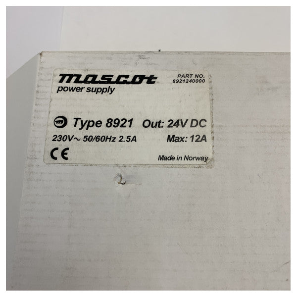 Mascot 270W Strømforsyning AC/DC Adapter 24V 12A Udgang - 8921-24 