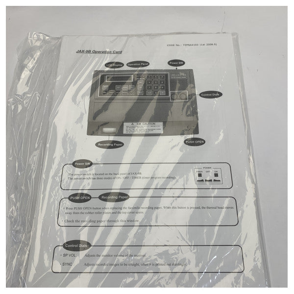 JRC JAX-9B Marine Weather Faxmottaker med skriver 