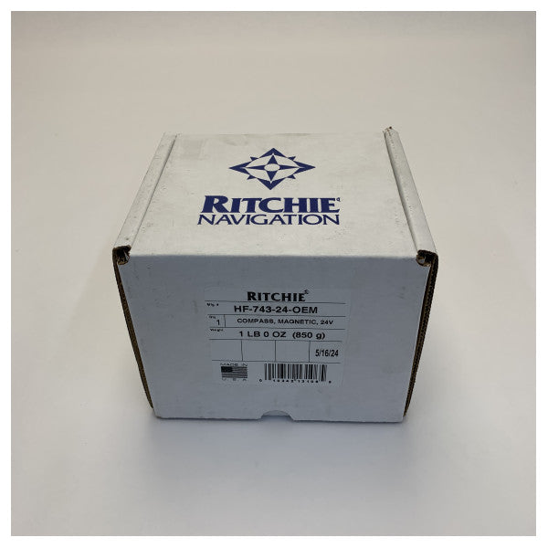 Ritchie Helmsman Вбудований компас чорний - HF-743 24V 