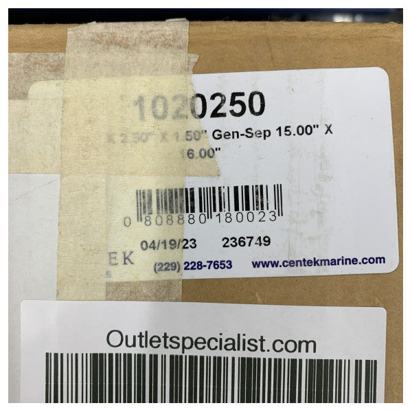 فاصل مياه العادم Centek 1020250 - 2.5 - 1.5 بوصة 