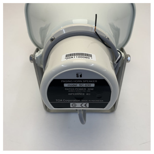 TOA SC-630M 30W Бял рогов говорител IP65 Сив 