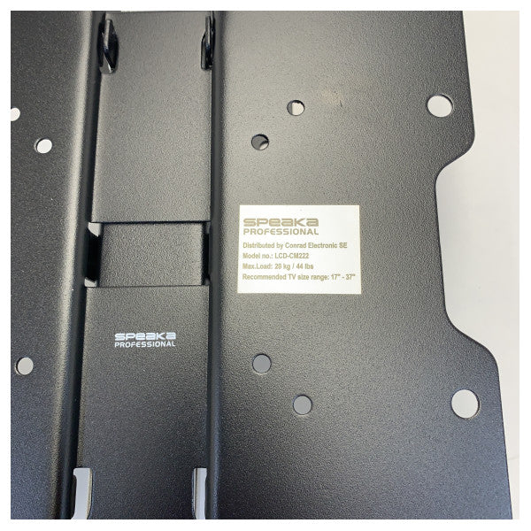 Speaka 629563 DH-1500 Decken-TV-Halterung mit Verriegelung für bis zu 37 Zoll 