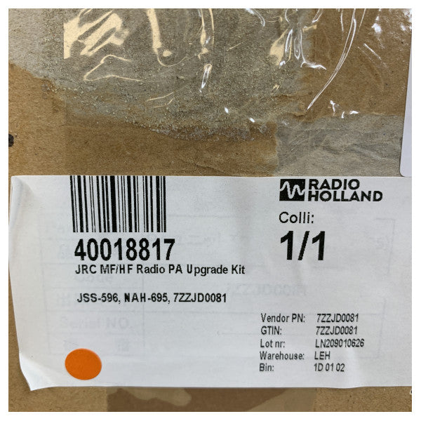 Kit de mise à niveau PA Radio MF/HF JCR 7ZZJD0081 