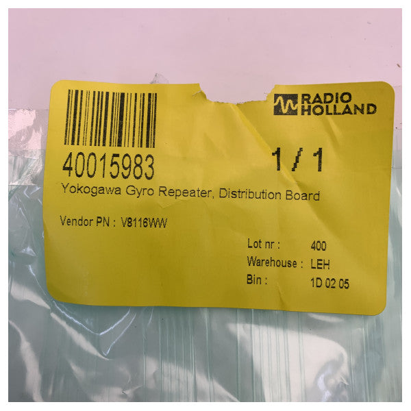 Tableau de distribution PCB de répéteur gyroscopique Yokogawa V8116WW 