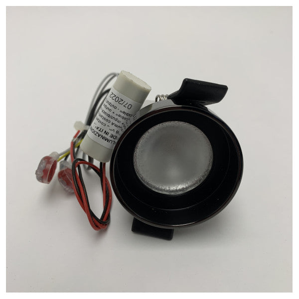 BCM Marine LED Spot Light 4W 3000K IP65 vandtæt sort kompakt udendørsbelysning - Z-3393/R4W-50/8