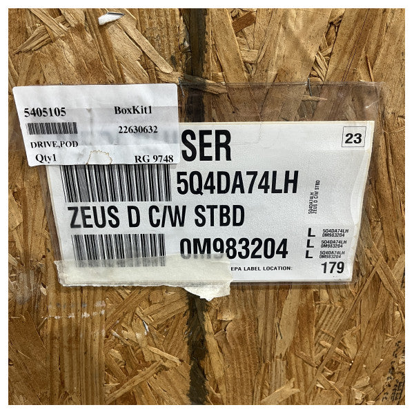 Cummins QSC8.3 600 HP Zeus joystick-kontrollert dobbelt motorsett 