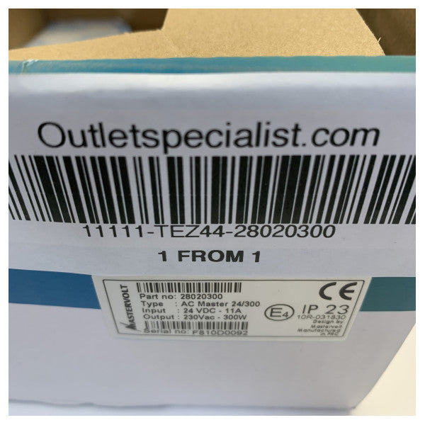 Mastervolt 28020300 AC-Master 24V 300W Sinus Inverter 230V