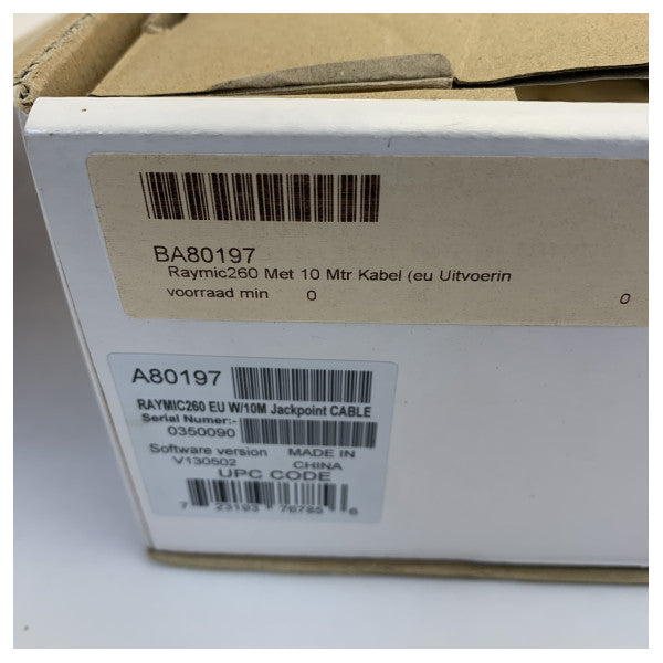 Raymarine A80197 RayMic 260 EU 2nd Station Kit ハンドヘルドおよびスピーカー 