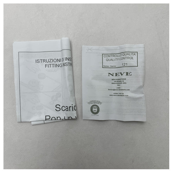 Neve RISCASA1414 Επιχρωμιωμένο ορείχαλκο Pop-Up Waste αποστράγγισης για θαλάσσιους νεροχύτες - ανθεκτικό στη διάβρωση εξάρτημα μπάνιου