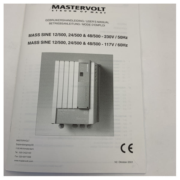 Mastervolt Mass 12V - 500W Sinüs Dalga İnvertör 230V - 20-40-10500 