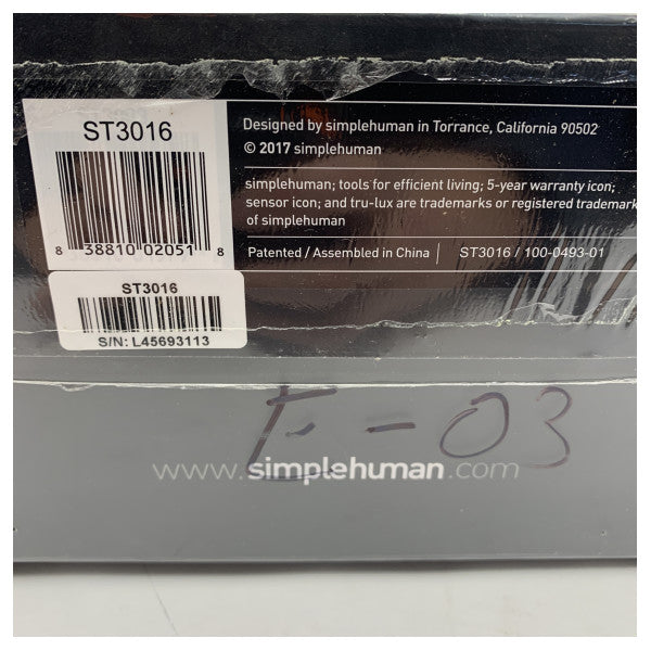 Marin LED-vandalspegel med sensor och Tru-Lux-belysning - rostfritt stål, batteridriven, kompakt väggmonterad