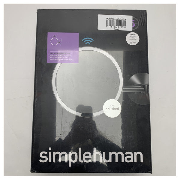 Marin LED-vandalspegel med sensor och Tru-Lux-belysning - rostfritt stål, batteridriven, kompakt väggmonterad