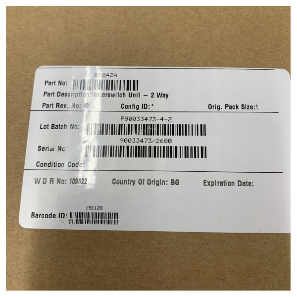 Jednostka radarowa Sperry Marine 65842A 2-kierunkowy przełącznik 