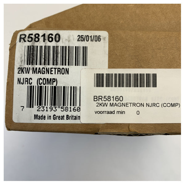 Radar magnetron Raymarine R58160 2 kW NJRC 
